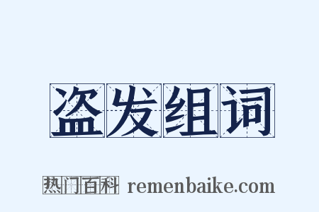 盗发组词是什么意思的图片